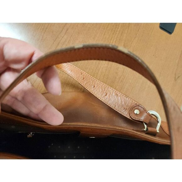 Kate Spade vintage brown leather shoulder bag. - Picture 12 of 14